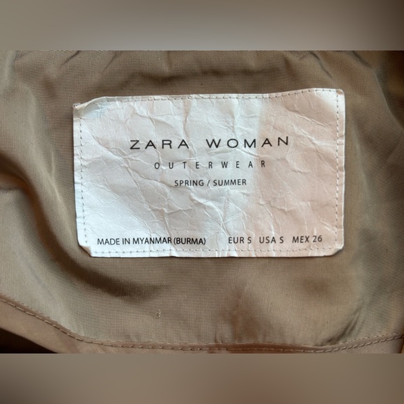 ZARA | Spring Trench Coat with Detachable Hood - Picture 5 of 5